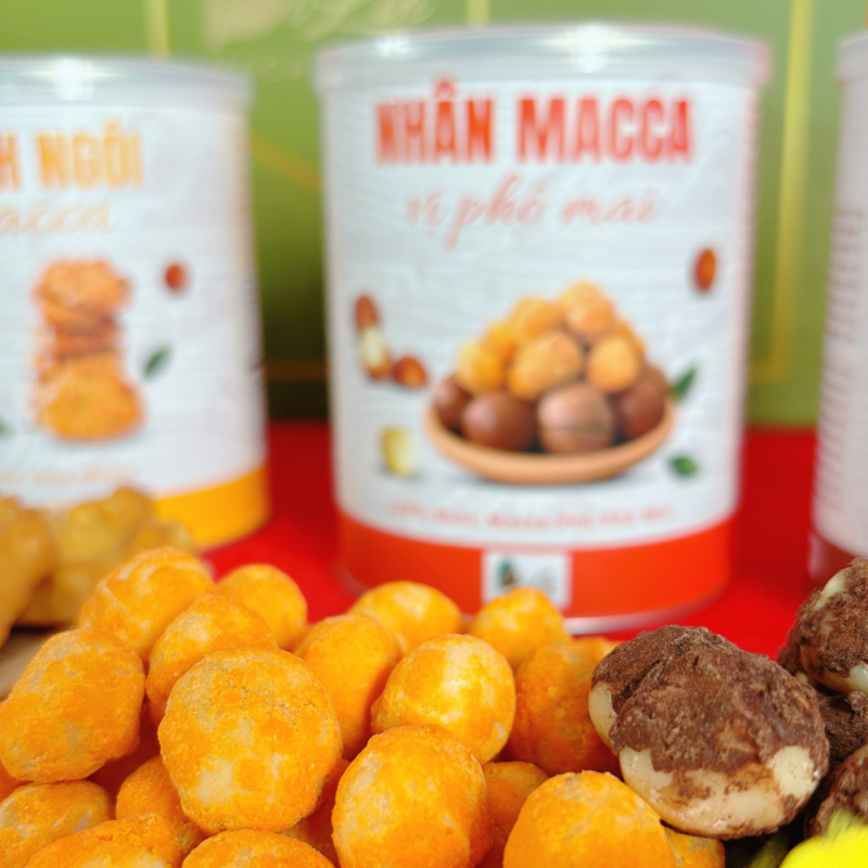 Hạt Macca DiLin Tẩm Vị Phô Mai (Lon 200g) - DiLin Macadamia - Hạt Macca ...